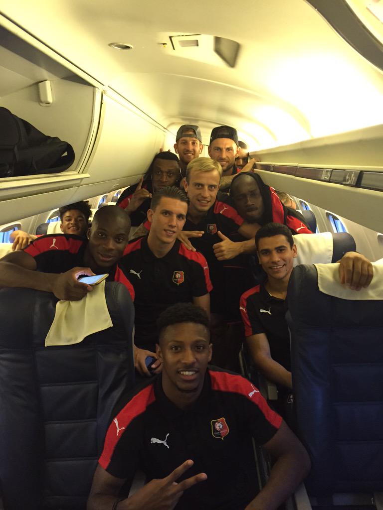 Retour sur Rennes 🔴⚫️🔴 <a href="/staderennais/">Stade Rennais F.C.</a> #OL #Staderennais #victoire