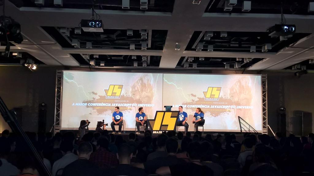 dbordini's tweet image. #microsoft panel - Q&amp;amp;A session in #braziljs2015 #msedgedev