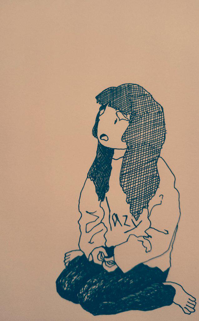 0823   「脱力じかん」

ぽへーっ、

#イラスト
#イラストの森 
#少しでもいいなと思ったらRT 
#絵描きさんと繋がりたい