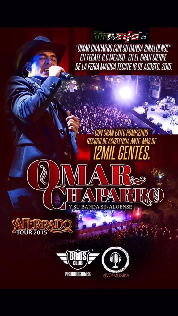 OMARCHAPARRO's tweet photo. Esto se va a tener que armar muy pronto!!! Gracias por todo su apoyo chuladas!!!!
#AferradoTour #ShowConBanda http://t.co/40OEwK8B37