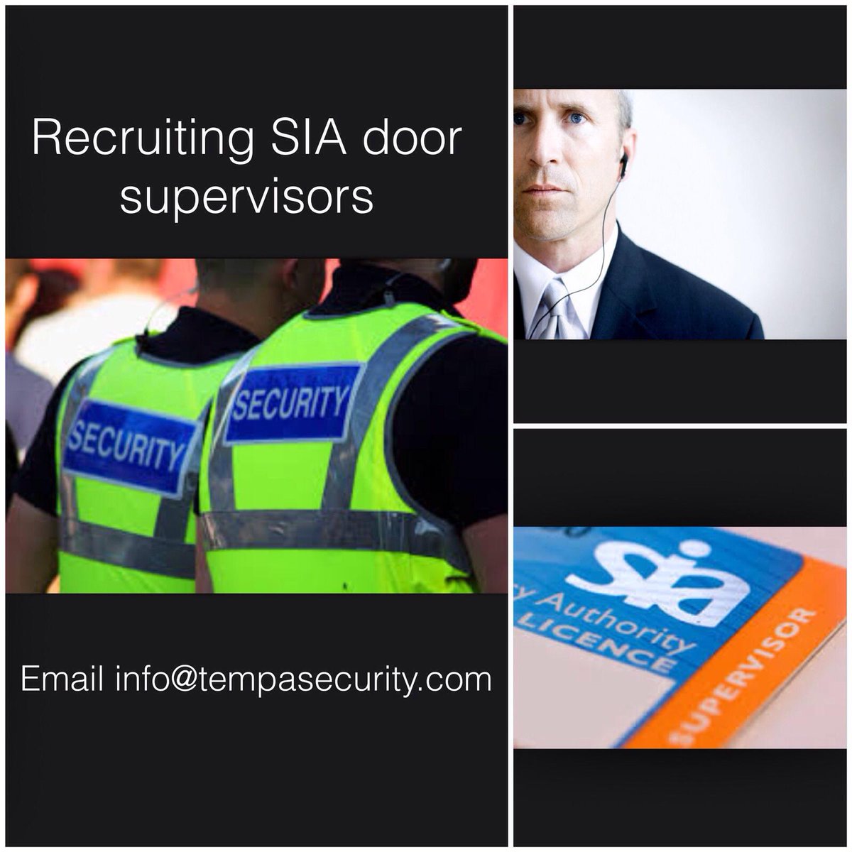 TempaSecurity's tweet photo. Tempa Security are recruiting for SIA Door Supervisors in Manchester to add to our Teams.

http://t.co/yOQKSbK30T http://t.co/ktISR5FpHx