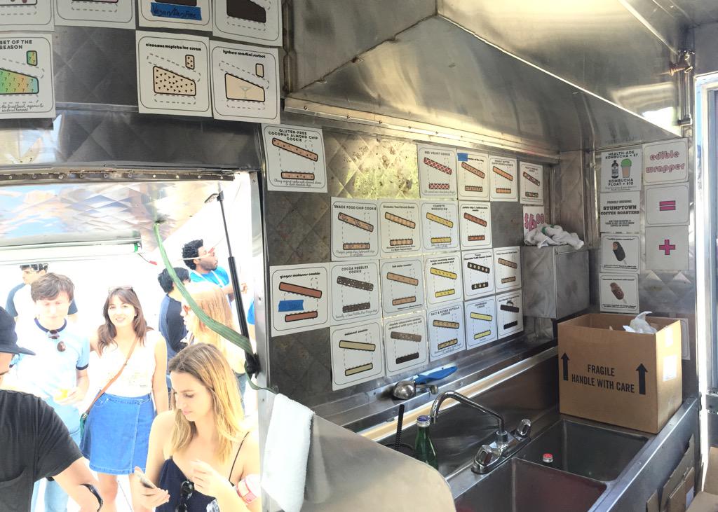 serving ice cream out here on this hot summer day on the #coolhaus truck with @googlephotos #PayWithAPhoto