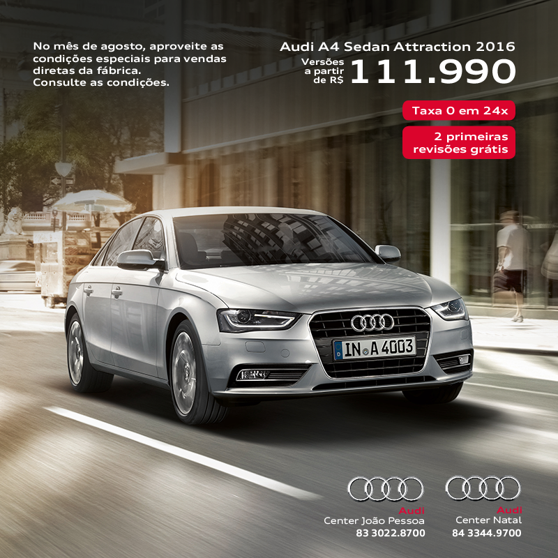pgprimeauto's tweet photo. Nesse mês de Agosto a Audi te ajuda na escolha do seu carro,
com condições especiais.

#VocêPodeMais #Audi #A4 http://t.co/I44n8hIBWF