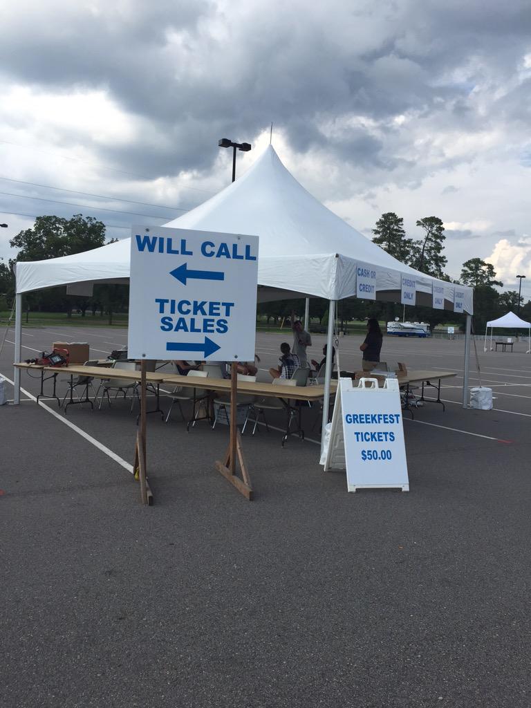 Haven't bought a ticket? No worries, you can buy one @ our tent on site. #costagreekfest #partyforapurpose