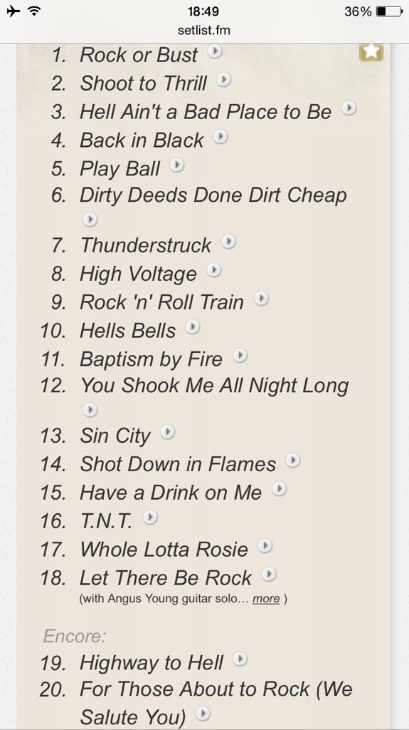 Dental afspejle Legitimationsoplysninger AC/DC Ride On on Twitter: "Any surprises in the US setlist?  "@ACDCAbruzzoblog: SETLIST!!! @acdc #ACDC #GILLETTESTADIUM  http://t.co/UtM2NCTOsX"" / Twitter