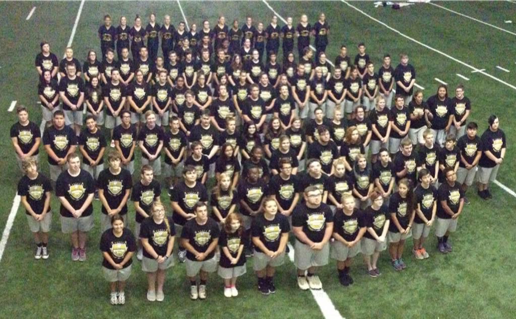 RSteidley's tweet photo. Good practice today band &amp; guard! Even w/thunderstorms! Great to have ch6 weather app! #WeAreMcAlester http://t.co/z0el6CtgH5