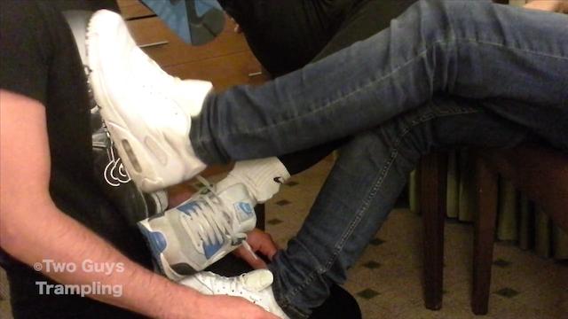 2guystrampling's tweet image. THREE NEW CLIPS / TWO CUM SHOTS / NIKE AIRMAX / TRAMPLING / SNEAKER LICKING - Check it out clips4sale.com/two-guys-tramp…