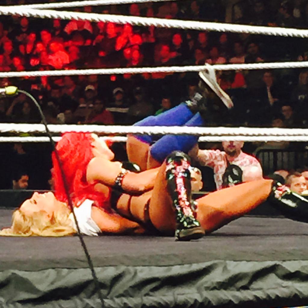 _BellaFam's tweet photo. RED. STORM. RISING. Coming for that NXT title! @natalieevamarie #AllRedEverything http://t.co/44ONsu1Emo