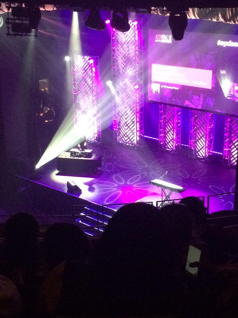 At #NYXFaceAwards can't wait for the show to start!