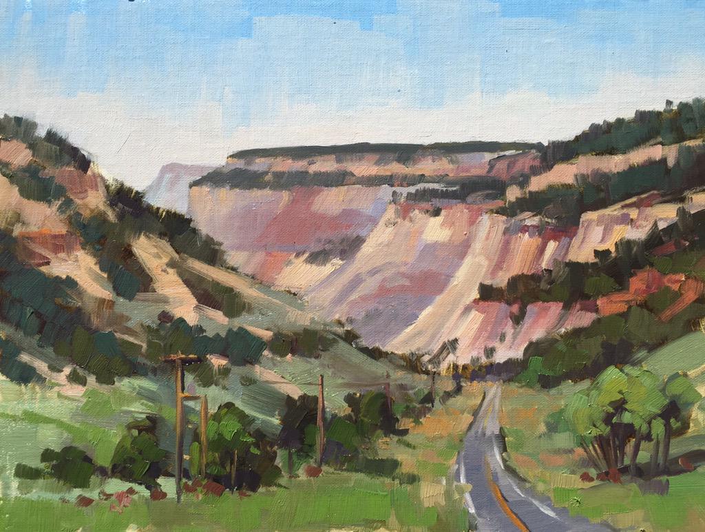 MaryJabens's tweet photo. Hwy 9 East Zion 9x12" #maryjabens #impressionism #pleinair   A hint of what is to see in the Park! http://t.co/3jstoYgELa