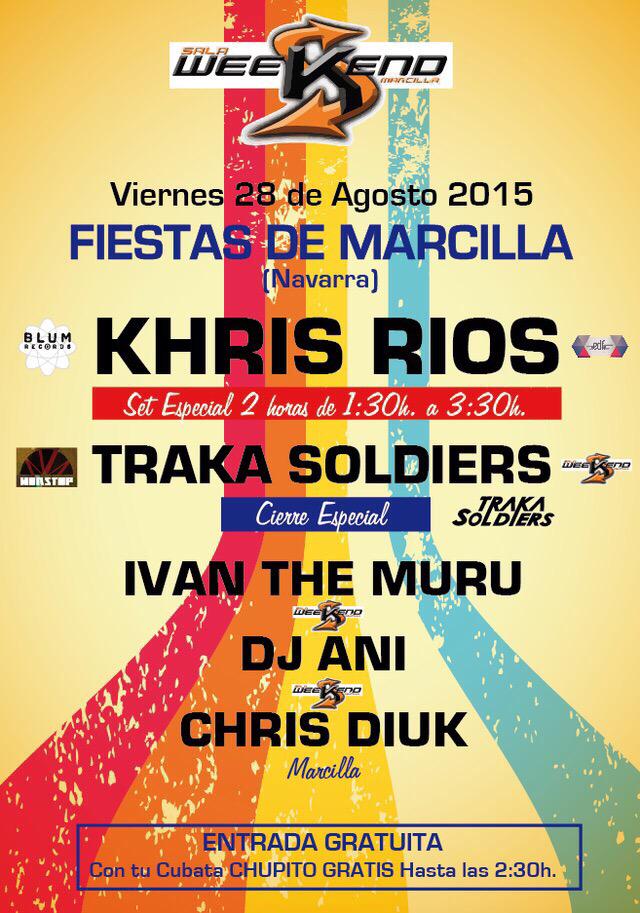 salaweekend's tweet photo. Hoy comienzan las fiestas de Marcilla te esperamos  el próximo viernes tenemos este fieston con @KHRISRIOS_BLUM http://t.co/GR1ABlEqk7