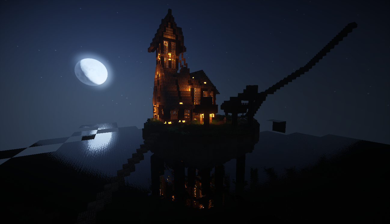 تويتر Robo على تويتر Minecraft浮遊島建築 Minecraft マイクラ建築 影mod 浮遊島 Http T Co 2fb63gbiro