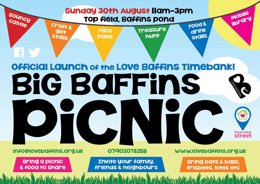 Today's #BigBaffinsPicnic is postponed to next Sun 30th Aug 11am-3pm due to rain forecast later today. Please retweet