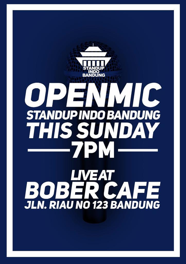 Yuk, Manteman! Nonton #OpenMicBDG jam 7 malam nanti, di <a href="/BoberCafe/">24 Jam Bandung</a>. Yang mau tampil, datang 30 menit sebelumnya ya!