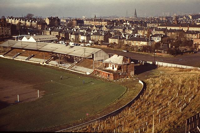 Cathkin Park, Glasgow in the 1970s. Former home of Third Lanark