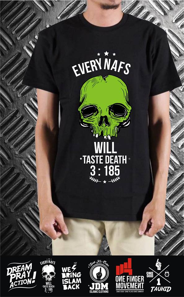 rendravisual's tweet photo. kaos dakwah inget mati segera bertaubat I distro muslim kreatif I yang muda yang bertaqwa http://t.co/ivogShiHeu