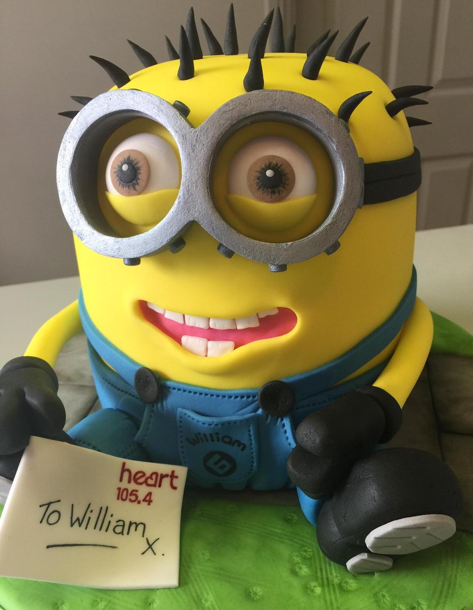 Really happy that we were asked to make this #minion birthday cake for <a href="/HeartNorthWest/">Heart North West</a>'s birthday appeal for William
