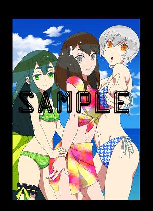 ガッチャマン クラウズ そしてとらのあなさんの店舗特典画像が届きました 水着姿のはじめ つばさ うつつです Gatchamancrowds クラウズ Http T Co Pcvizzglch Twitter