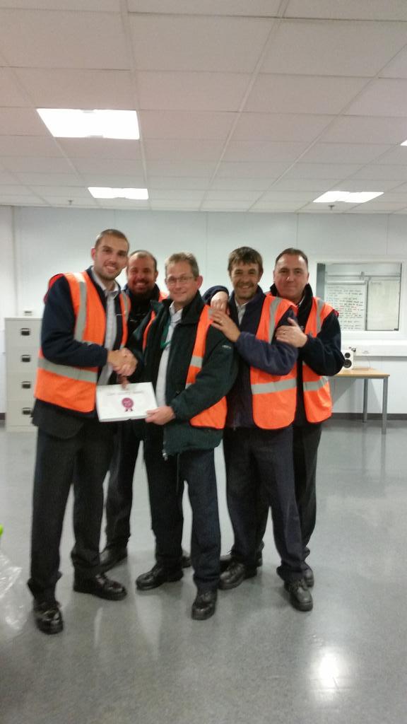 Congratulations James Poyner on 15 years service with the company