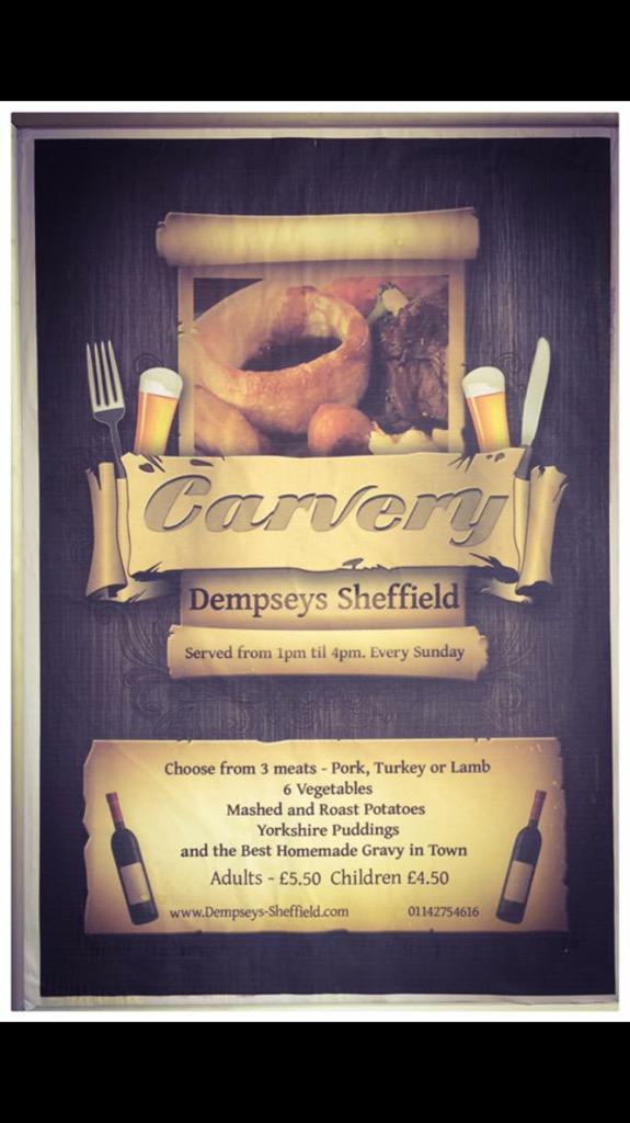 DempseysClub's tweet image. #RT #sheffieldissuper #sundaylunch #foodie #roast