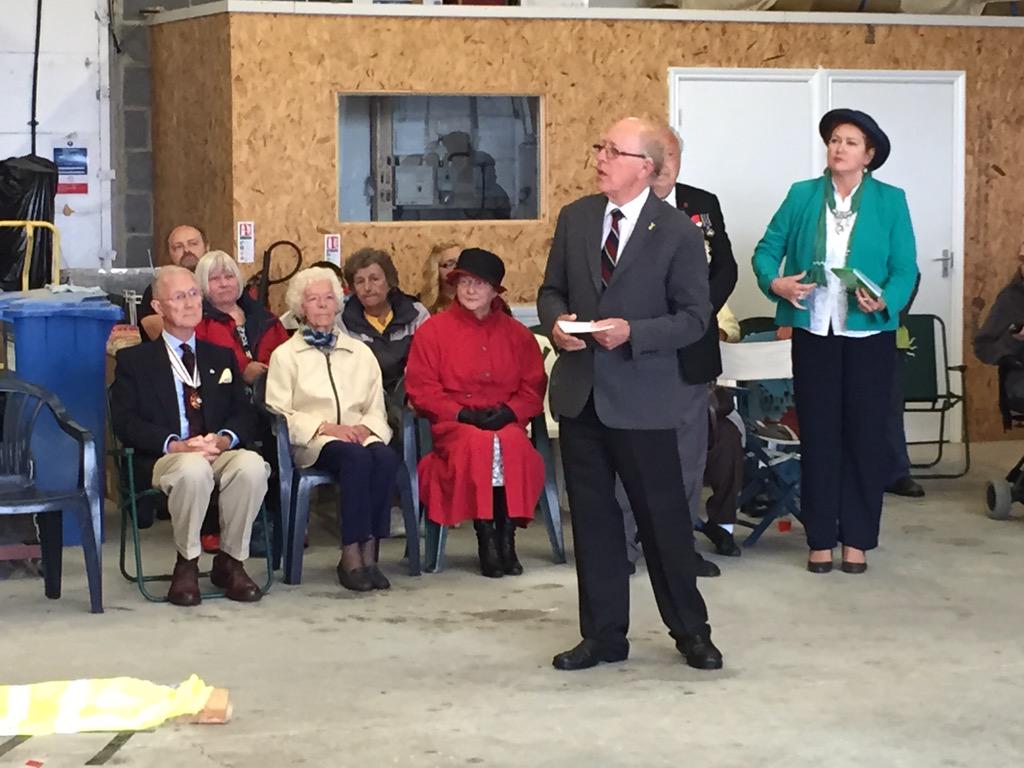 A very respectful RBL service in one of our hangars here at EGHN this morning. Two minutes silence to remember