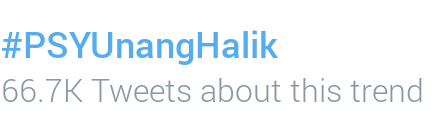 KTeammatesQC's tweet photo. #PSYUnangHalik trended with 66.7K tweets 👊💕 Let's make it higher! Tweet. Tweet. Tweeet! http://t.co/3kdJNQvXnH
