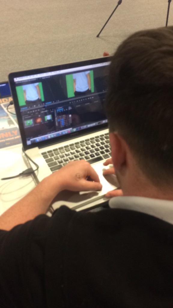 StudioRTY's tweet image. Reece is having a go at editing the photo's took by us today at our photo booth.