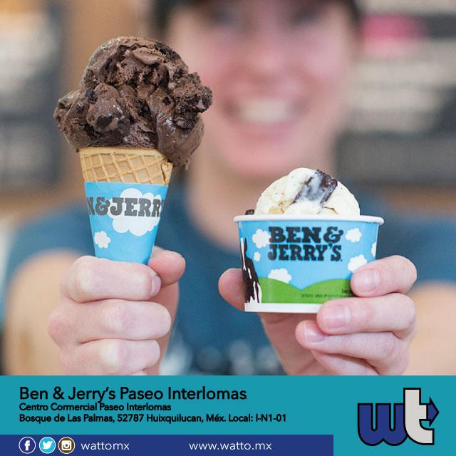 WattoMX's tweet photo. ¿Que mejor que ir por un helado a Ben &amp; Jerry’s? Disfruta los diferentes helados que ofrece. Recomendado por Watto. http://t.co/Ko0Iu607xI