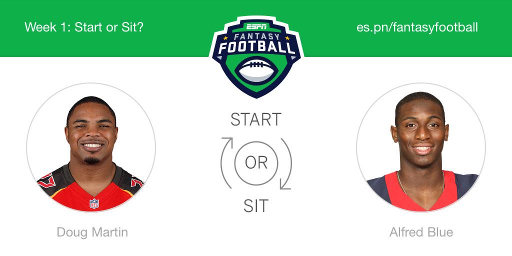 FearlessM16's tweet image. Who should I start this week? Doug Martin or Alfred Blue! @ESPNFantasy #FantasyFootball