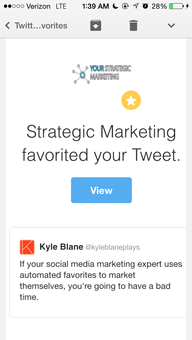 kyleblaneplays's tweet image. It&apos;s so funny seeing this old tweet still get funny results from time to time. @strgcmarketing #automationfail