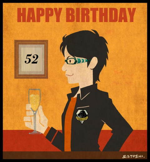 Calling all MGS fans, please wish Mr. Kojima a very happy birthday! He is 52 years young!     