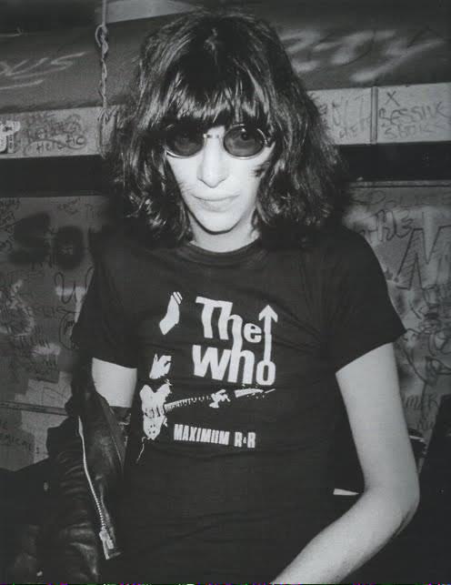  Happy Birthday to Keith Moon from (August 23, 1946) On pic Joey Ramone with the Who tee. 