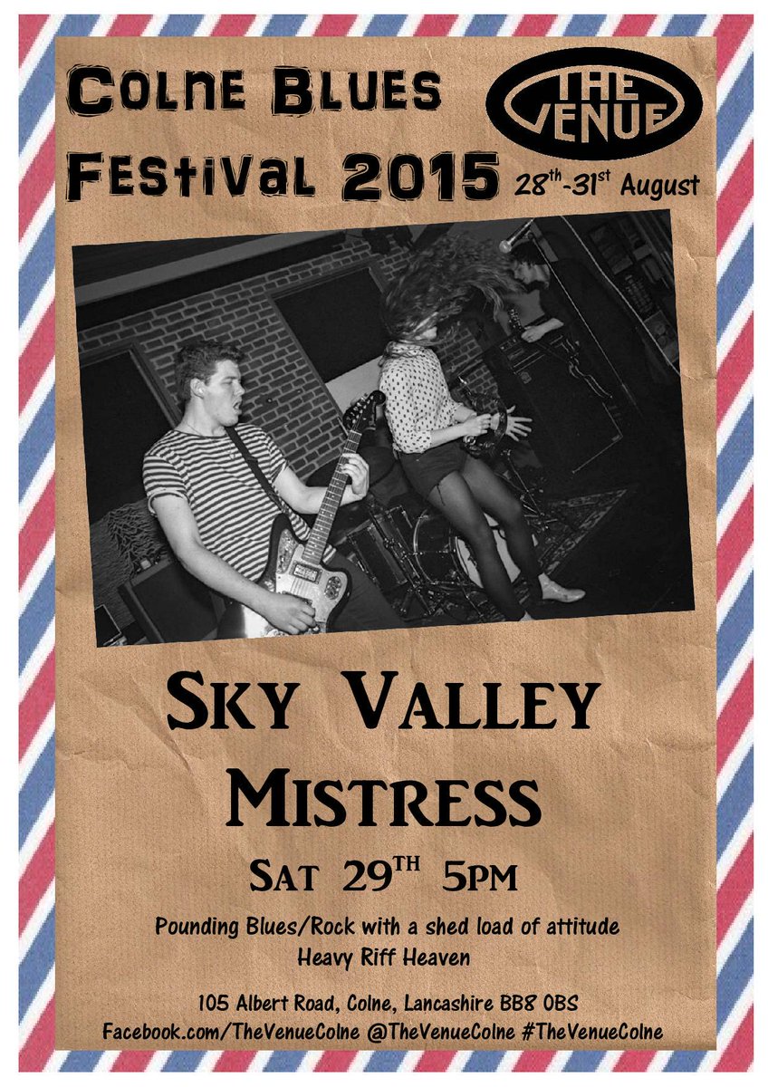 TheVenueColne's tweet photo. Sky Valley Mistress!!!!!!!!!!!!!!! http://t.co/5vW9upgH5x