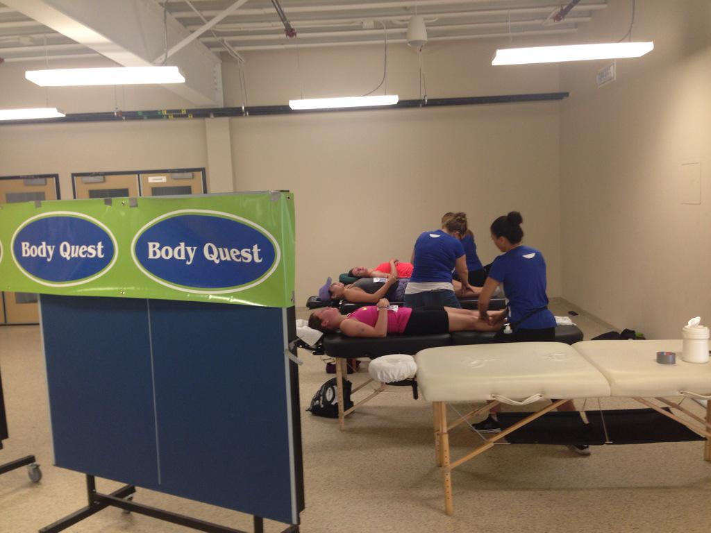 bodyquestnl's tweet photo. Time for a post race massage...awesome!!! http://t.co/sxRW8gSulG