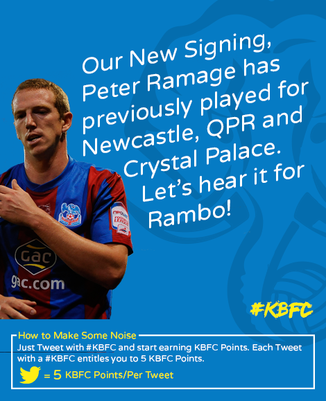 Our player of the day has played for QPR, Newcastle United and Crystal Palace. Let's hear it for 'Rambo'!! #KBFC