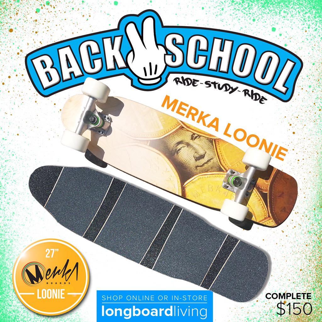 LongboardLiving's tweet photo. The @MerkaBoards 27" loonie is a real Canadian cruiser for campus riding #RideStudyRide #longboardliving #merkaboards http://t.co/sEAJ7XSMyn