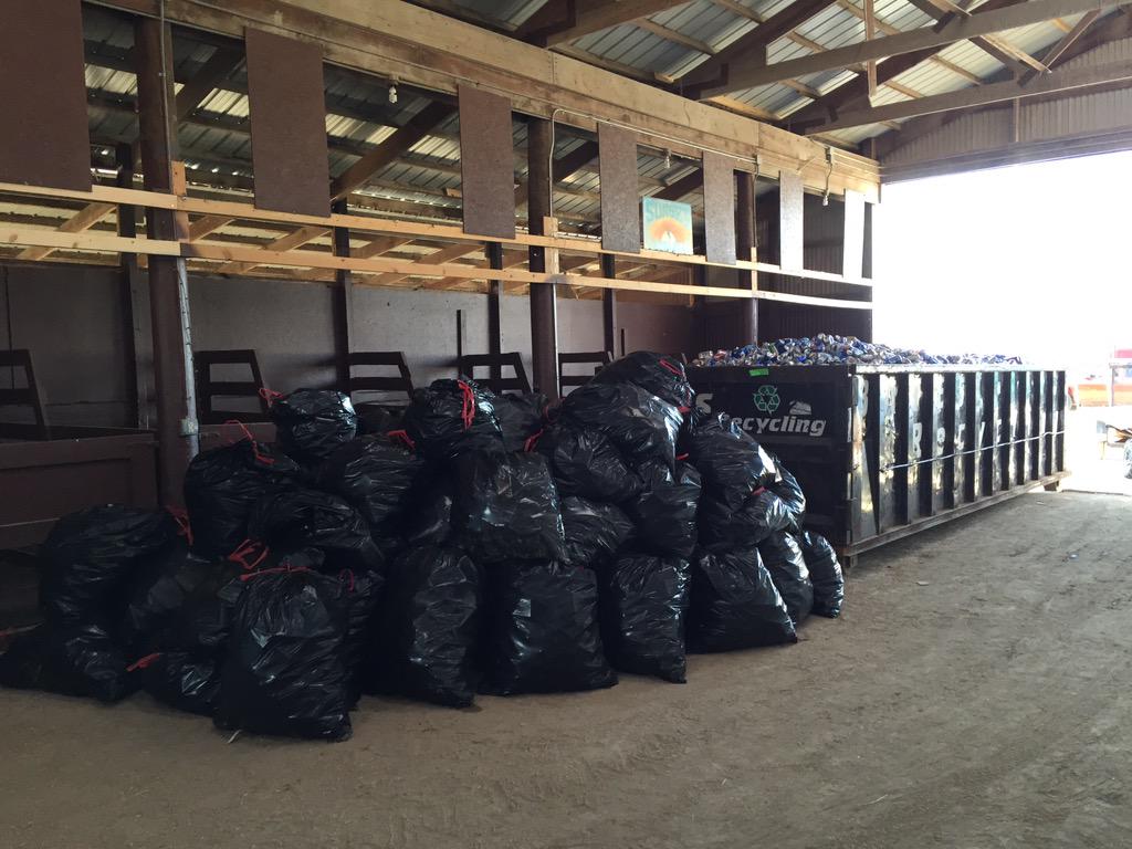 JimBostdorff's tweet photo. Final take on @OtsegoXC can recycling @pulltown. Thanks for all your hard work. @SeleneBostdorff  on the shovel. http://t.co/VzPCaYqRsg