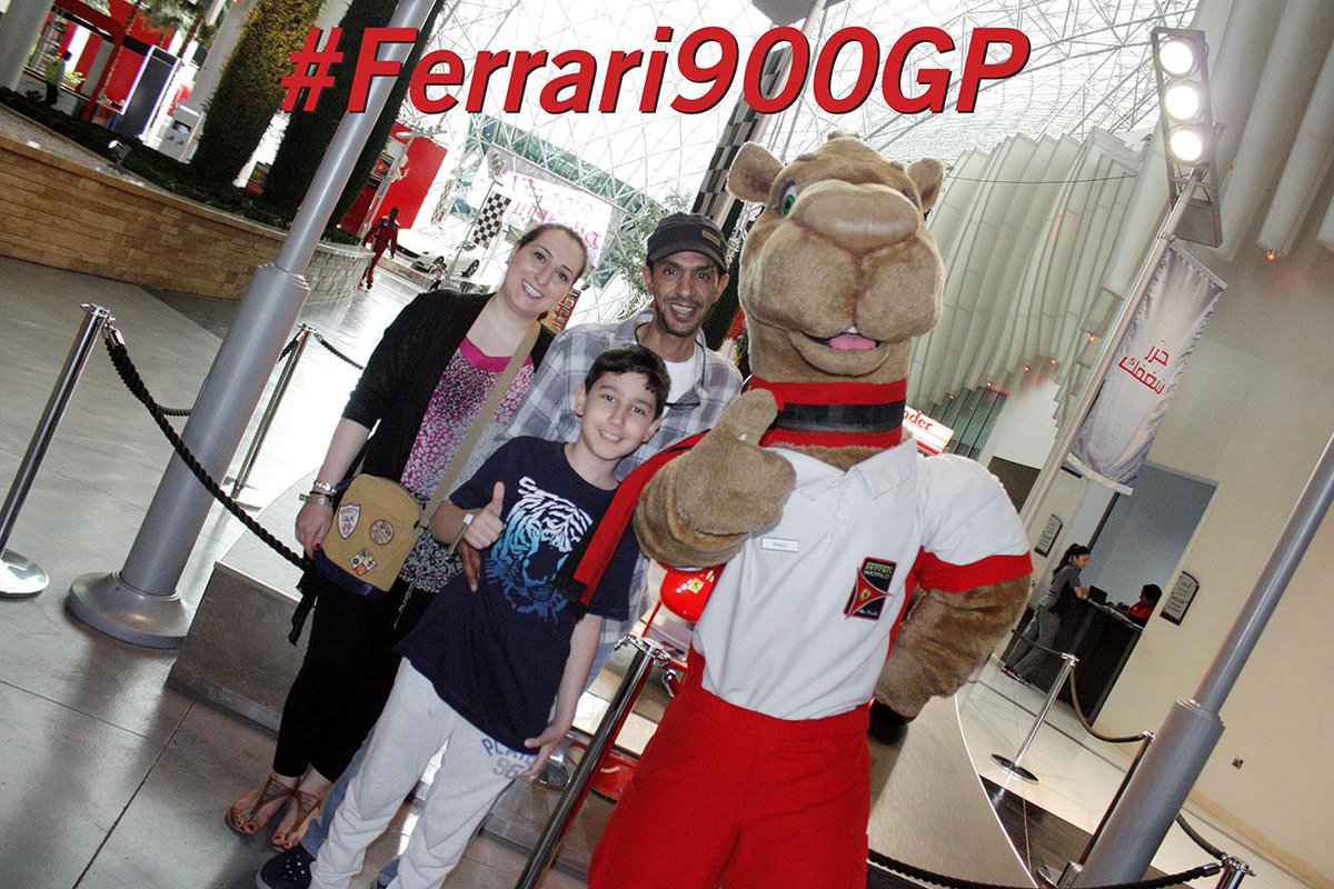 FerrariWorldAD's tweet photo. To celebrate #Ferrari900GP, we gifted our 900th visitor today a special champ treat! #RedSeason @ScuderiaFerrari http://t.co/V7JkWLGxbm