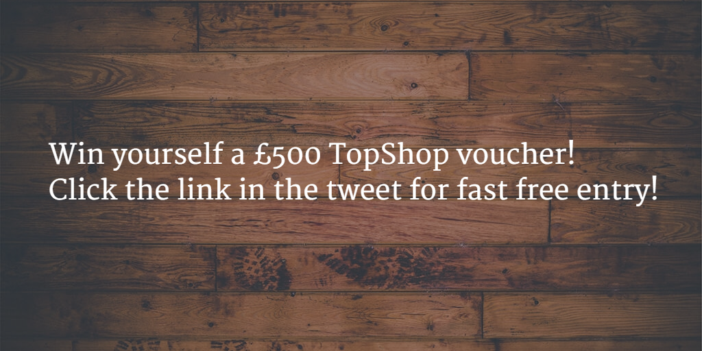 UKDailyDealz's tweet photo. Win £500 to spend at TopShop!
click https://t.co/vqbYTT1TK9 … 
#winitwednesday #bbloggers #RT #fbloggers https://t.co/ztuIsytfOY