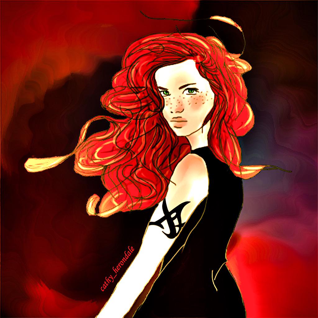 cathy9393's tweet photo. #HappyBirthdayClaryFray 😍 my illustration ❤️ http://t.co/a8iTzv0Jp1