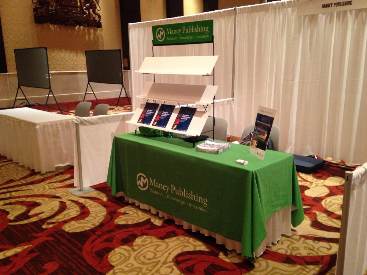 ManeyMatSciEng's tweet photo. Setting up the Maney booth at COM-15 before the drinks reception this evening #MetSoc_COM @AnnualCOM http://t.co/npmMQnErr8