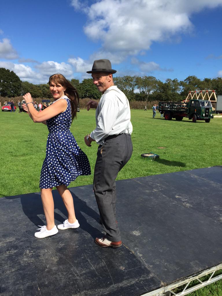 Thank you Karen &amp; Steve for your super Jitterbug dancing at our End of the War Celebration today !