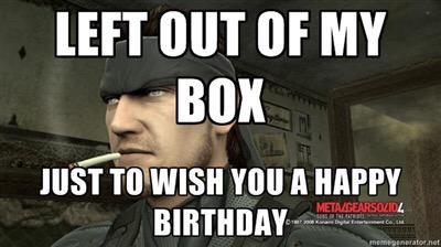 Happy birthday mister kojima  