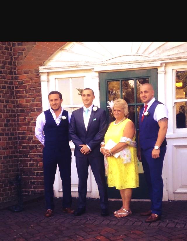 Major_Addam's tweet photo. My brothers wedding day yesterday. With my 2 brothers and my mother!!! http://t.co/DwPYUwDFDd
