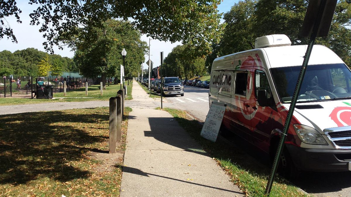 Back at Patterson Park on a beautiful Sunday...parked next to the dog park!!!!!