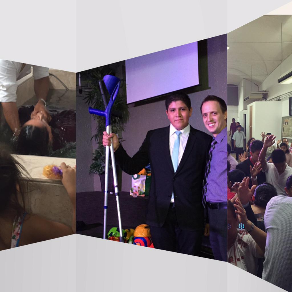 holyghostreport's tweet photo. @NathanHarrod: Gr8 things this morning. 2 were baptized, this boy injured in accident was healed &amp; left his crutches http://t.co/xjXSczalgg
