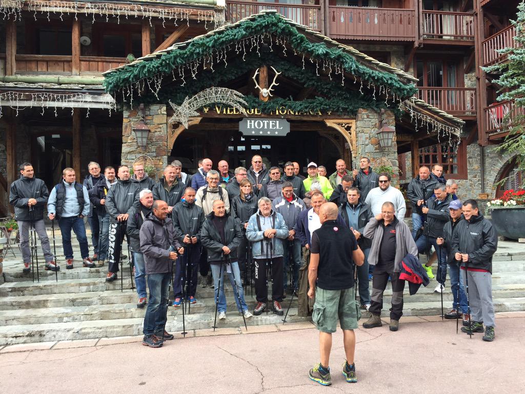 Depart de l'Expedition Commando pour #Altrad #seminar #Tignes #villagemontana