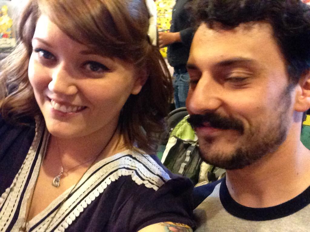 Just a couple of cuties at Desperate Collectors! It's a monthly alt-comedy show at Bric-a-brac records! Check it out!