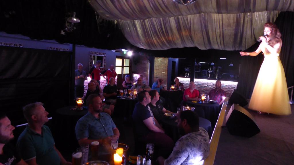 midsbears's tweet photo. Live! #Furfest2015 - Topsie Redfern on stage! #MidsBears #edenBar http://t.co/6tobgtYe5N
