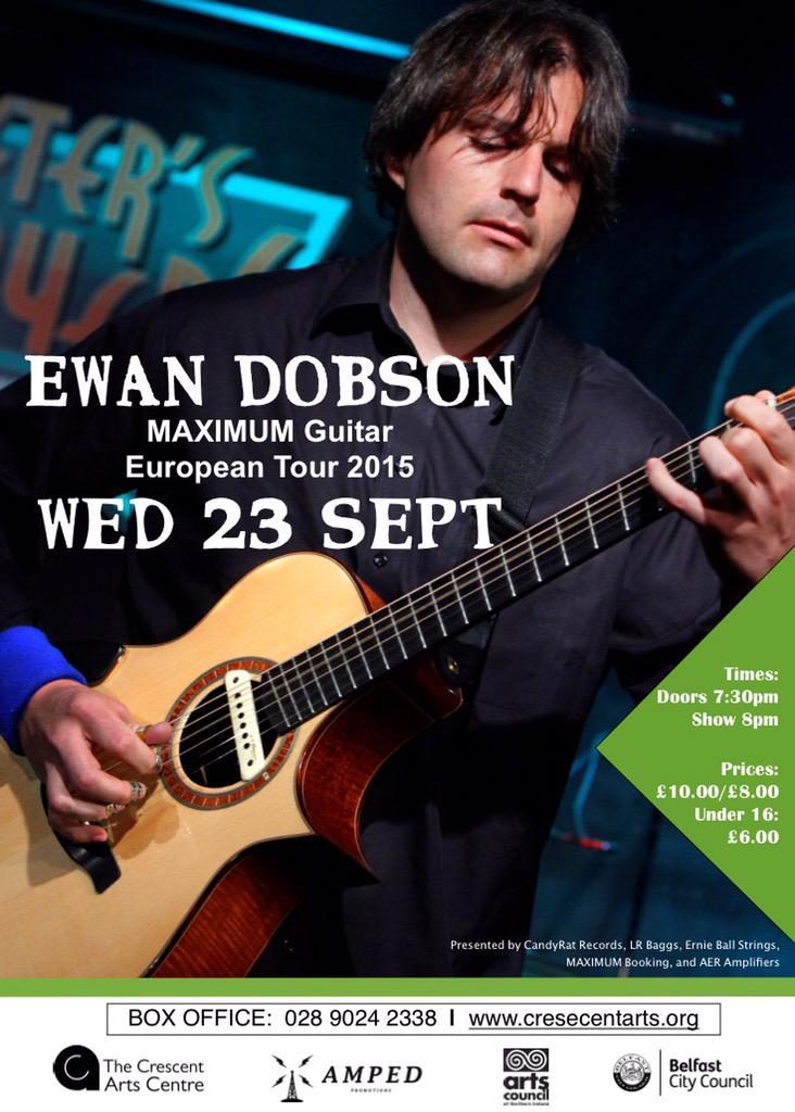 LivewireBelfast's tweet photo. Guitar supremo Ewan Dobson  @EwanDobson returns to @LivewireBelfast He plays @CrescentArts TONIGHT! Doors 7:30 http://t.co/HYeh5hJCpG
